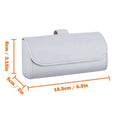 Car Sun Visor Glasses Holder Case - Black - view 4