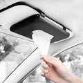 Car Sun Visor Tissue Box Holder and Napkin Organiser, Black - view 3