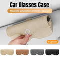 Car Sunglasses Holder, Faux Leather Sun Visor Case - Brown - view 2