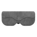 Car Sunglasses Holder, Faux Leather Sun Visor Case - Grey