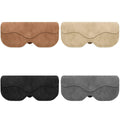 Car Sunglasses Holder, Faux Leather Sun Visor Case - Grey - view 3