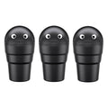 Car Trash Can Set of 3, Portable Mini Bin with Push Top Lid - Black - view 2