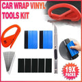 Car Vinyl Wrap Tool Kit, Pack of 19 - Squeegees, Cutter Knife and Felt Pads