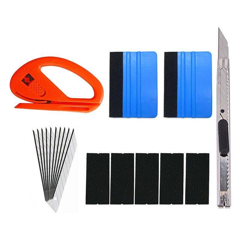 Car Vinyl Wrap Tool Kit, Pack of 19 - Squeegees, Cutter Knife and Felt Pads - view 2