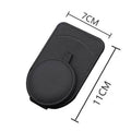 Car Visor Sunglasses Holder - Black, Faux Leather - view 2