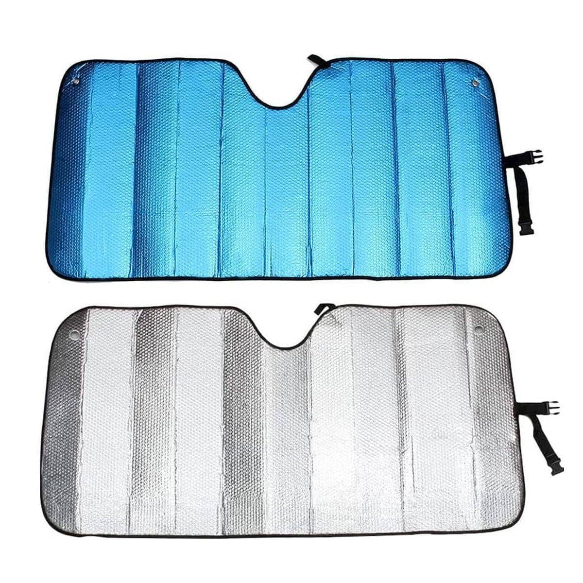 Car Windscreen Sun Shade with 5-Layer Foil and Bubble Insulation, 69 x 145 cm - view 2