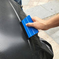 Car Wrapping Vinyl Squeegee Scraper Tools with Soft Felt Edge - Blue, Pack of 4 - view 5