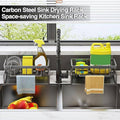 Carbon Steel Kitchen Sink Caddy - Sponge and Soap Holder Rack - view 4