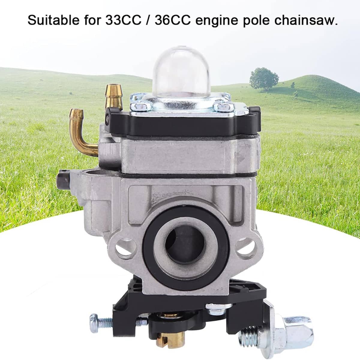 Carburettor for 33cc and 36cc Two Stroke Garden Engines, Metal Alloy - view 4