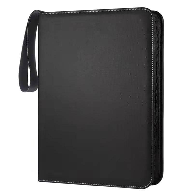Card Holder Storage Album, 900 Pockets, Faux Leather - Black - view 2
