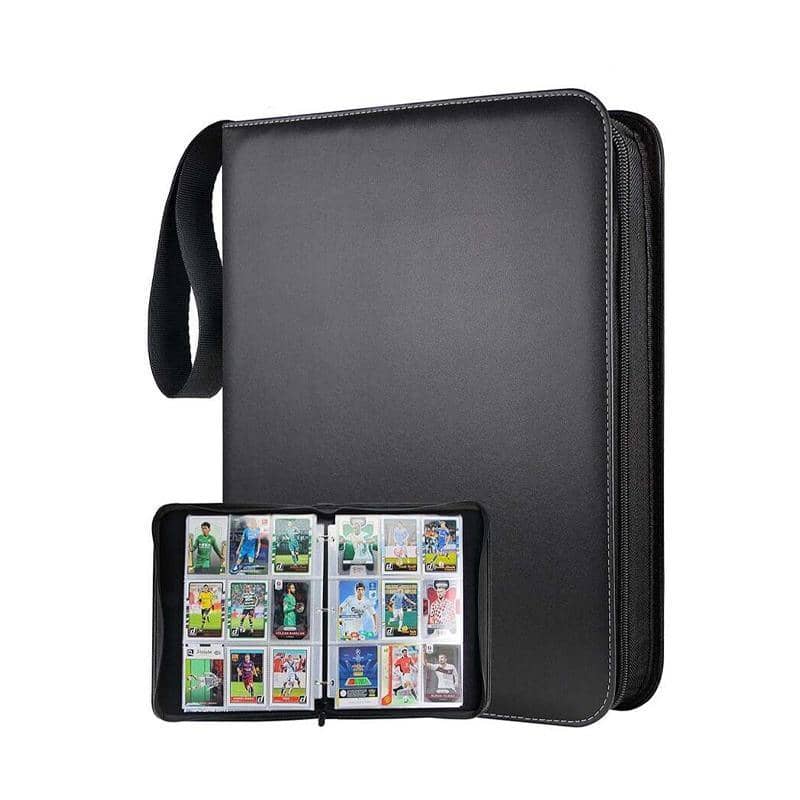 Card Holder Storage Album, 900 Pockets, Faux Leather - Black - view 3
