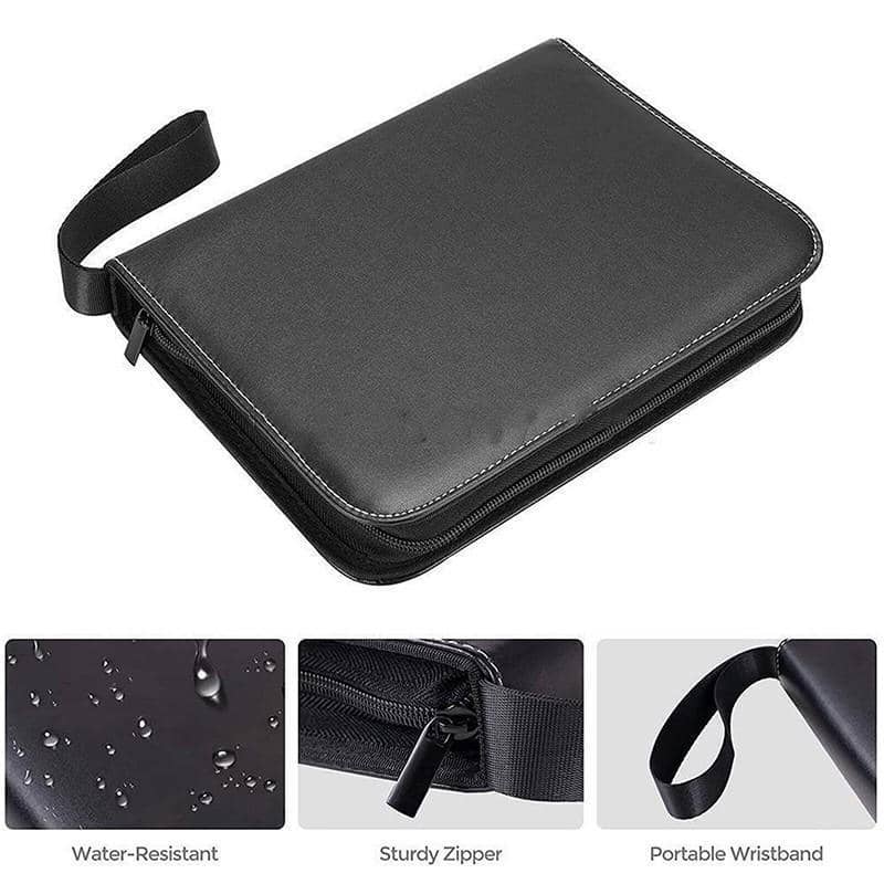 Card Holder Storage Album, 900 Pockets, Faux Leather - Black - view 4