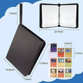 Card Holder Storage Album, 900 Pockets, Faux Leather - Black - view 5
