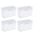 Card Storage Boxes Clear PP Plastic, Pack of 4 - view 2