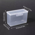 Card Storage Boxes Clear PP Plastic, Pack of 4 - view 3