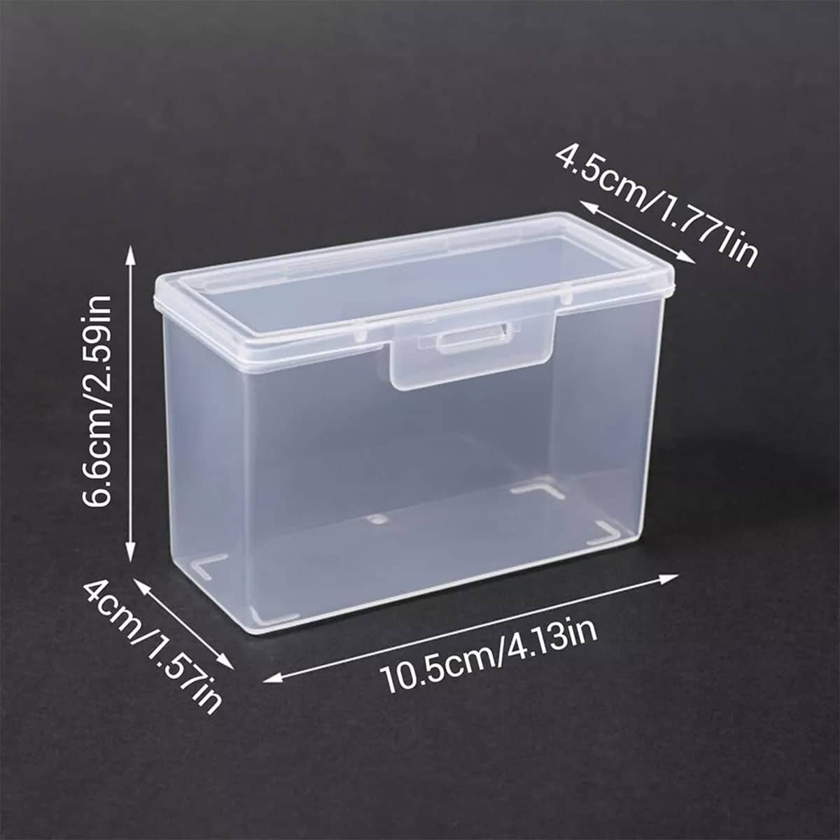 Card Storage Boxes Clear PP Plastic, Pack of 4 - view 3