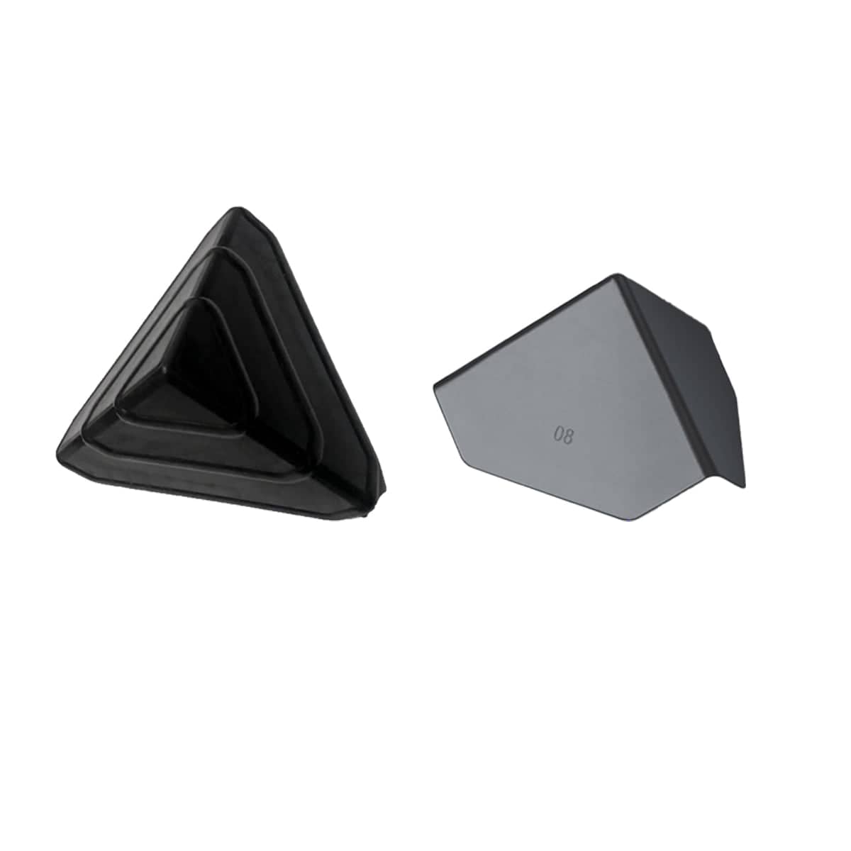 Cardboard Box Corner Protectors for Moving and Shipping, Pack of 50 - Grey Wedge, Style 2 (8 x 7.5 cm) - view 3