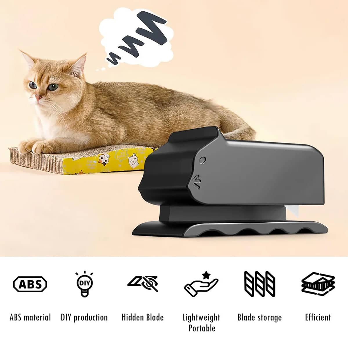 Cardboard Cutters for DIY Cat Scratchers, Pack of 2 - Black - view 5