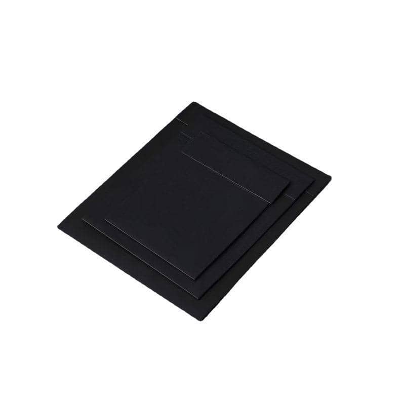 Cardboard Storage Box Covers - Black, 9 x 9 x 2 cm, Pack of 50