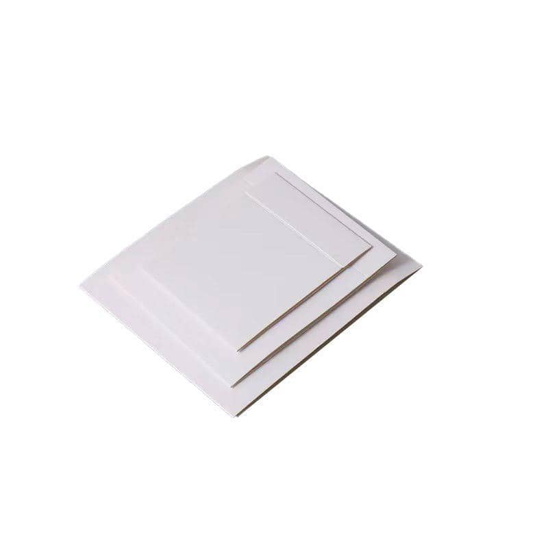Cardboard Storage Box Covers - White, 11 x 11 x 2 cm, Pack of 50
