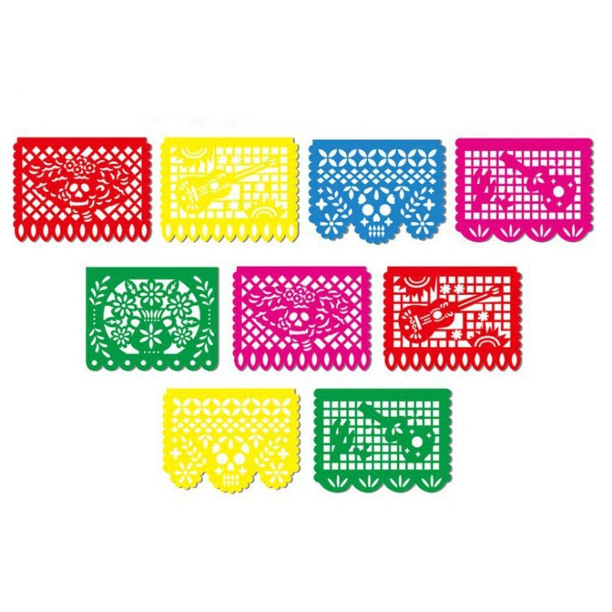 Carnival Party Decor Paper Cut Plastic Flag Banner, 4.5 m Long - view 2