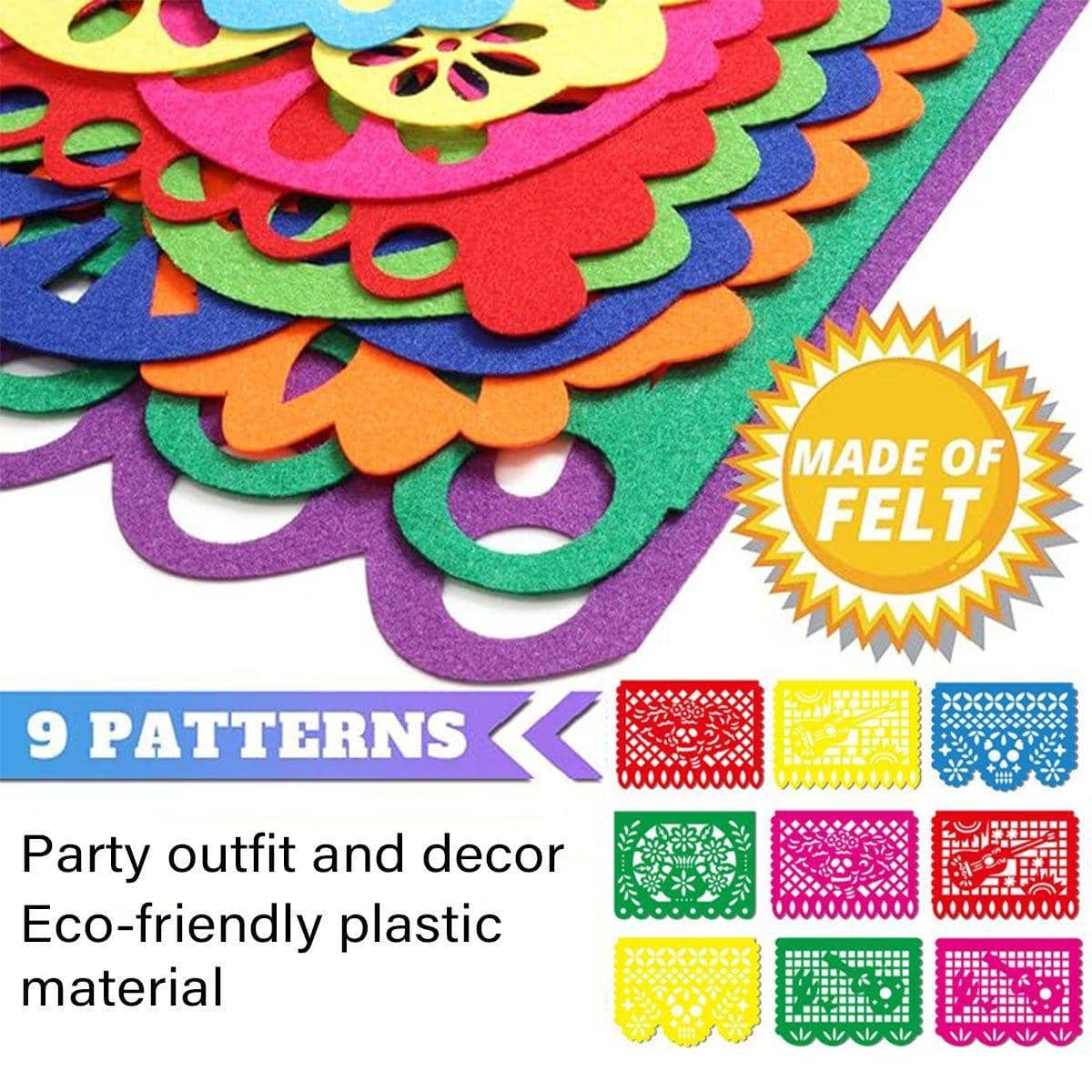 Carnival Party Decor Paper Cut Plastic Flag Banner, 4.5 m Long - view 5