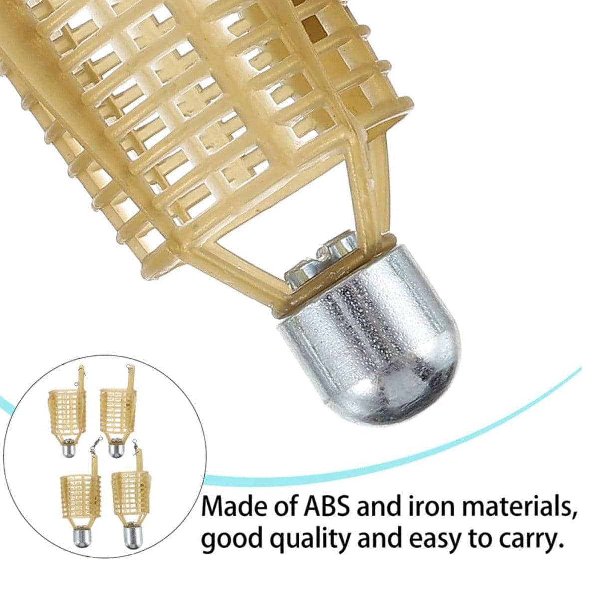 Carp Fishing Bait Cage Feeder Trap, Mesh Basket, Pack of 4 - view 5
