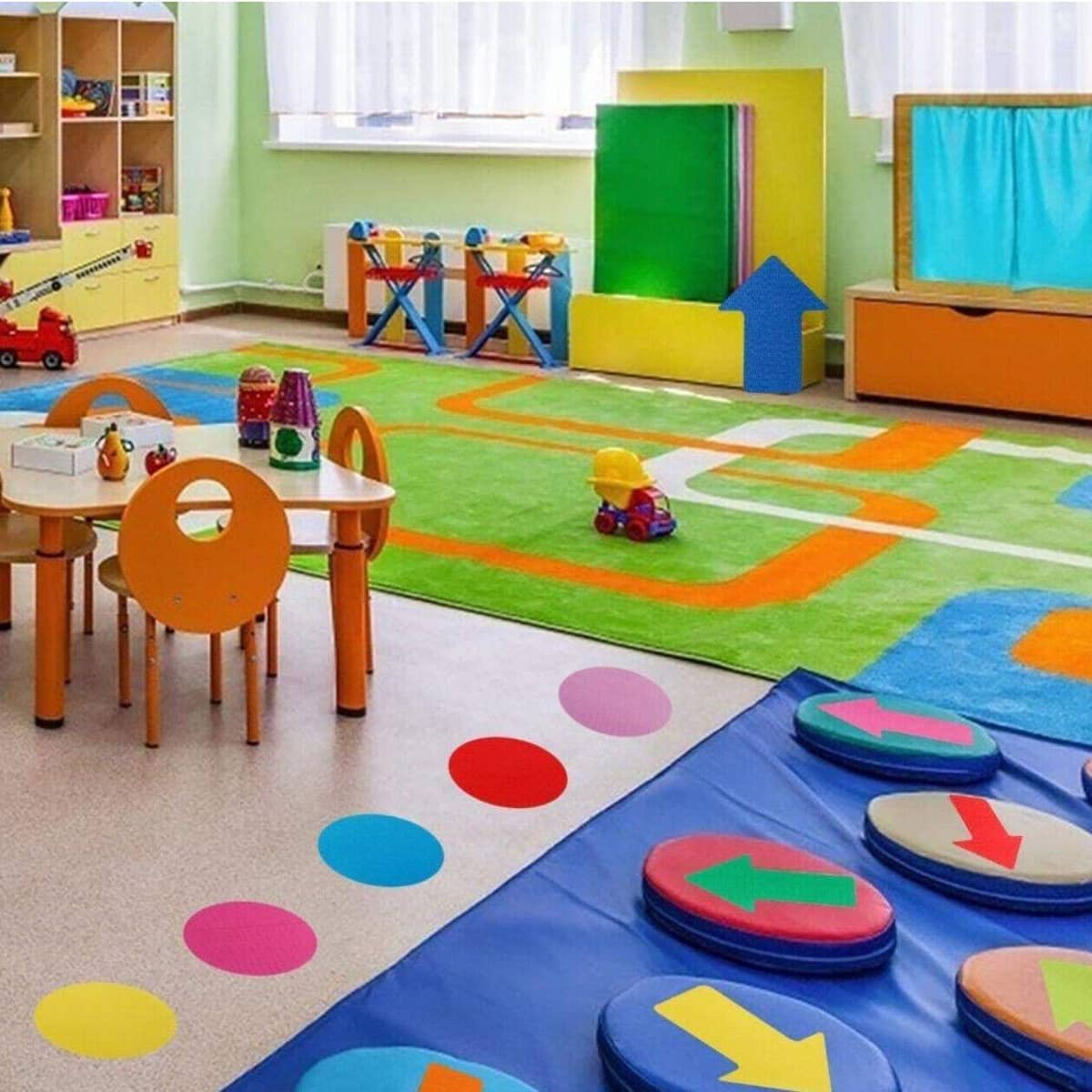 Carpet Spot Markers for Classrooms - Star, Set of 30 - view 5