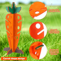 Carrot Shaped Wooden Food Dispenser for Rabbits and Small Pets, Chew Enrichment Toy - view 5