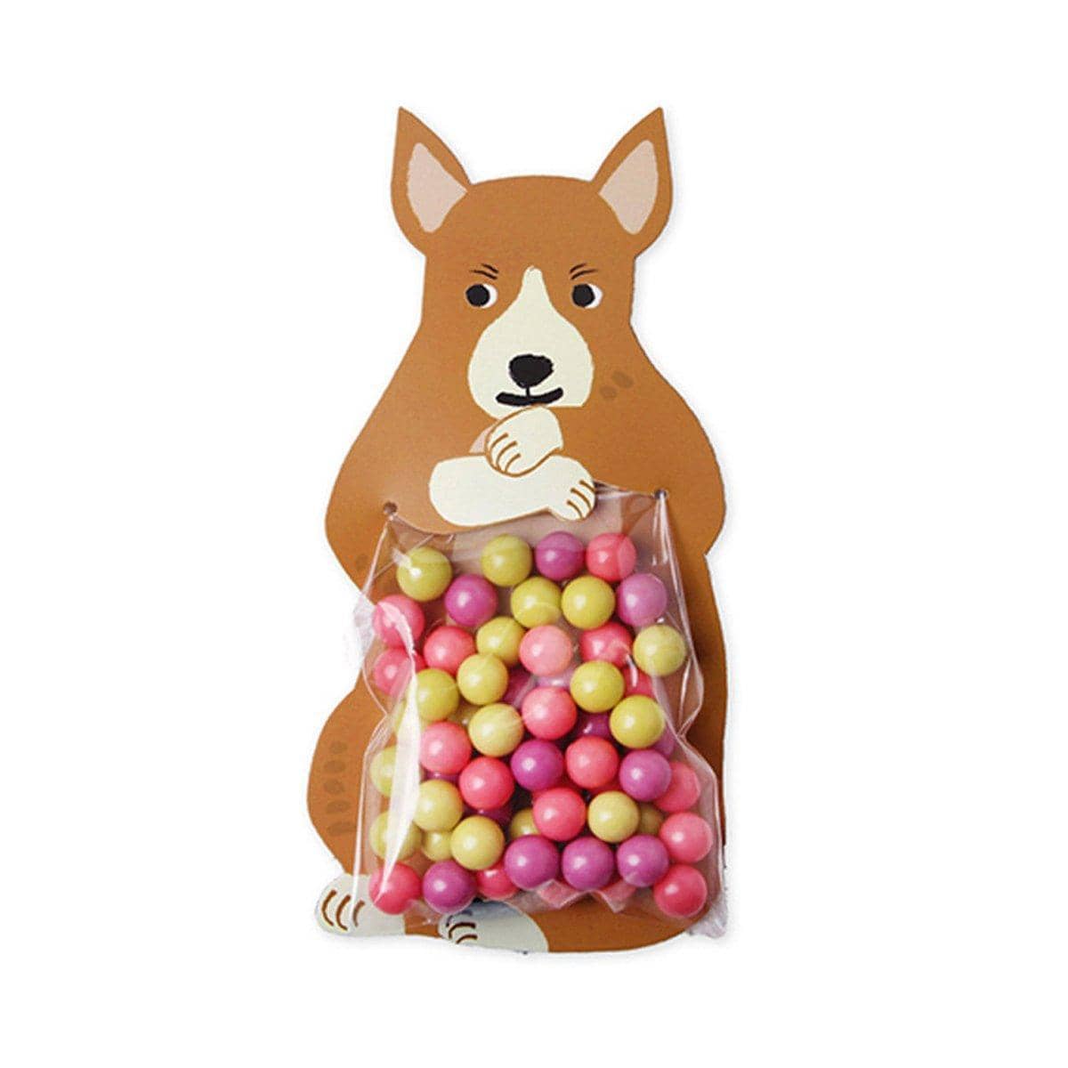 Cartoon Animal Candy Bags for Party Favours, Pack of 100 - Kangaroo