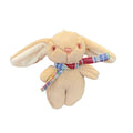 Cartoon Rabbit Plush Toy Keychain - Brown