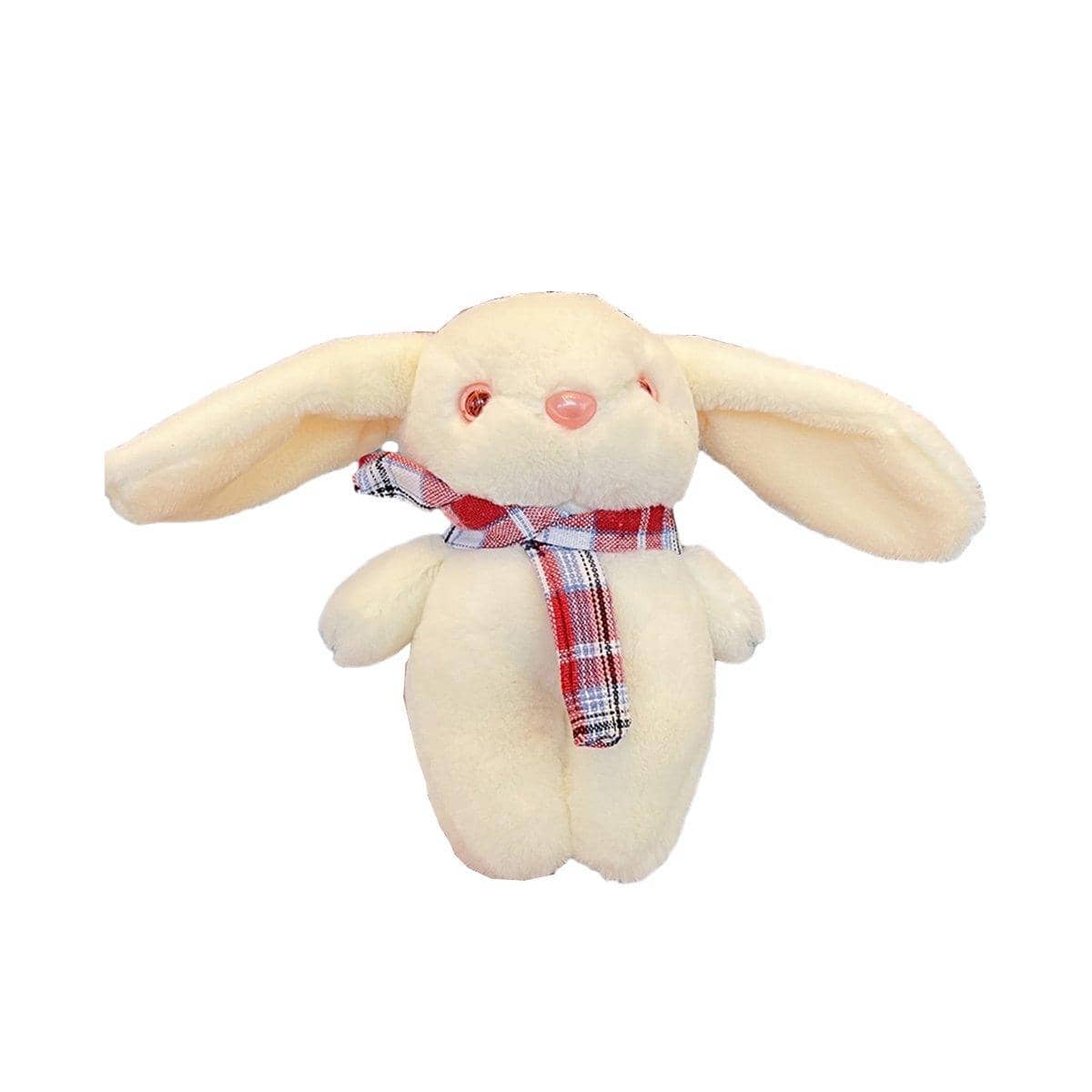 Cartoon Rabbit Plush Toy Keychain - White
