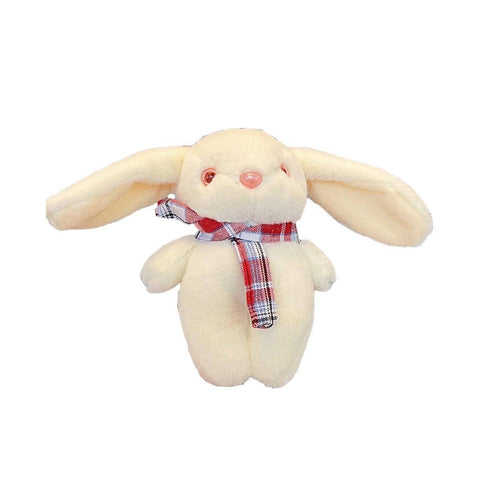 Cartoon Rabbit Plush Toy Keychain - White