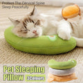 Cartoon U-Shaped Pet Pillow Breathable Cat and Dog Cushion - Brown - view 2