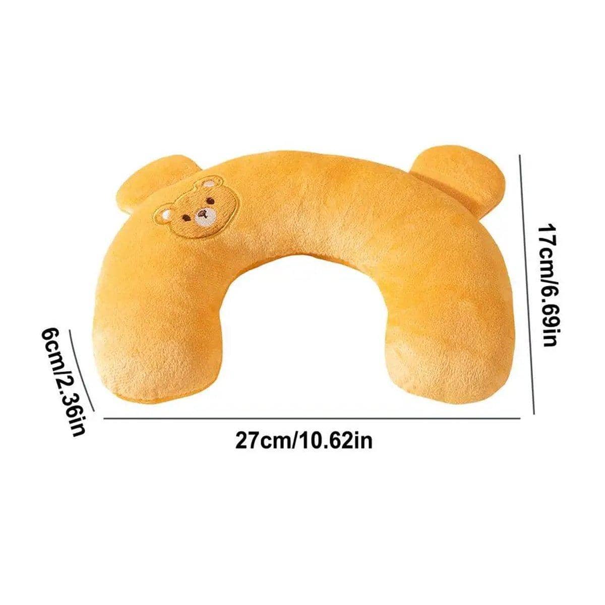 Cartoon U-Shaped Pet Pillow Breathable Cat and Dog Cushion - Brown - view 4