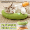 Cartoon U-Shaped Pet Pillow Breathable Cat and Dog Cushion - Grey - view 2