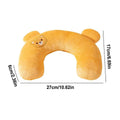 Cartoon U-Shaped Pet Pillow Breathable Cat and Dog Cushion - Grey - view 4