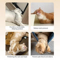 Cartoon U-Shaped Pet Pillow Breathable Cat and Dog Cushion - Grey - view 5