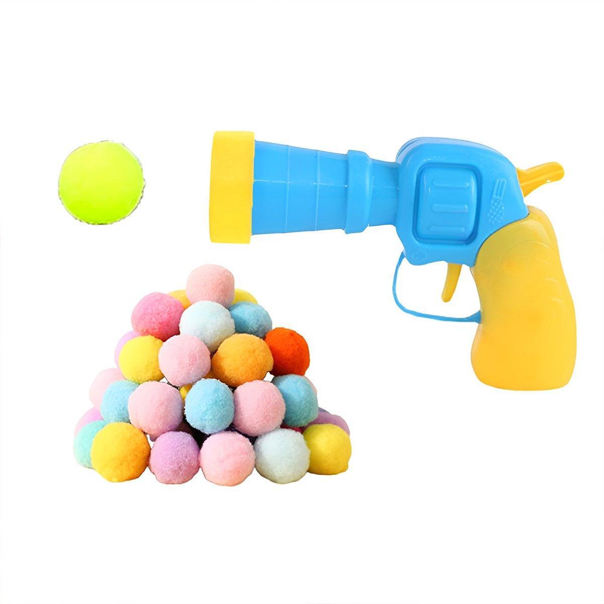 Cat Ball Launcher with 100 Multicolour Plush Balls - view 2