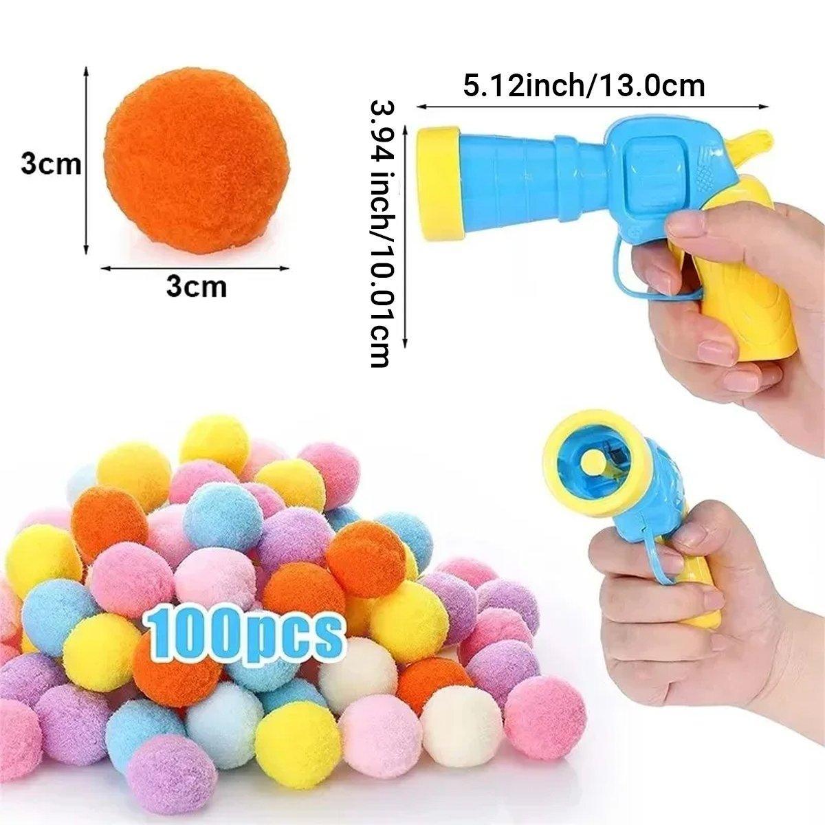 Cat Ball Launcher with 100 Multicolour Plush Balls - view 3