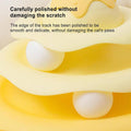 Cat Ball Track Tower Toy, 3 Level Ice Cream Design - Yellow - view 5