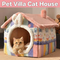 Cat Bed Dog House Pet Villa Kitten Shelter, Soft Indoor Pet Home - Size L (53 x 43 x 46 cm) - view 2