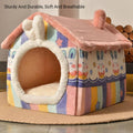 Cat Bed Dog House Pet Villa Kitten Shelter, Soft Indoor Pet Home - Size L (53 x 43 x 46 cm) - view 5