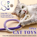 Cat Chew Rope Toy Teeth Grinding Teasing Stick Interactive Play Toy for Cats