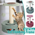 Cat Climbing Toy Small Jump Platform with Scratching Board for Kittens - Pink - view 2