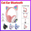 Cat Ear Bluetooth Over-Ear Wireless Headphones for Kids - Blue - view 2