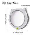 Cat Ear Pet Door for Cats and Dogs, Easy in and Out Access - Black - view 4