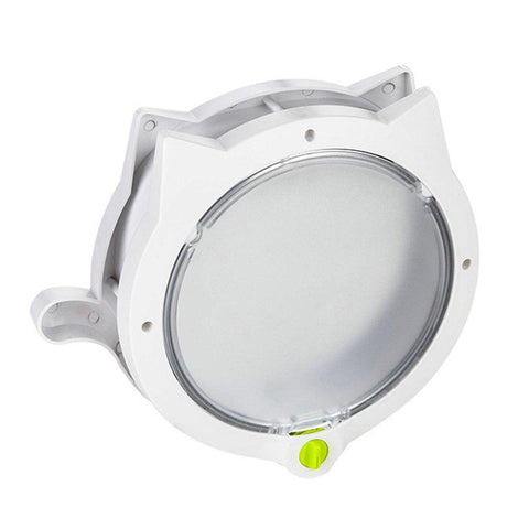 Cat Ear Pet Door for Cats and Dogs, Easy in and Out Access - White