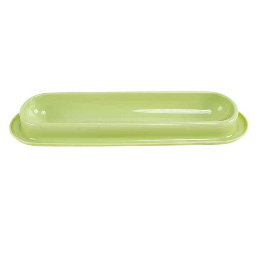 Cat Feeding and Drinking Bowl with Non-Slip Base - Green