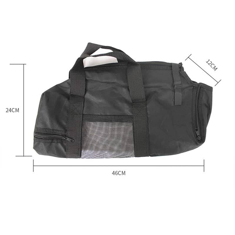 Cat Grooming Restraint Bag, Anti Scratch Bath Bag - Black - view 3